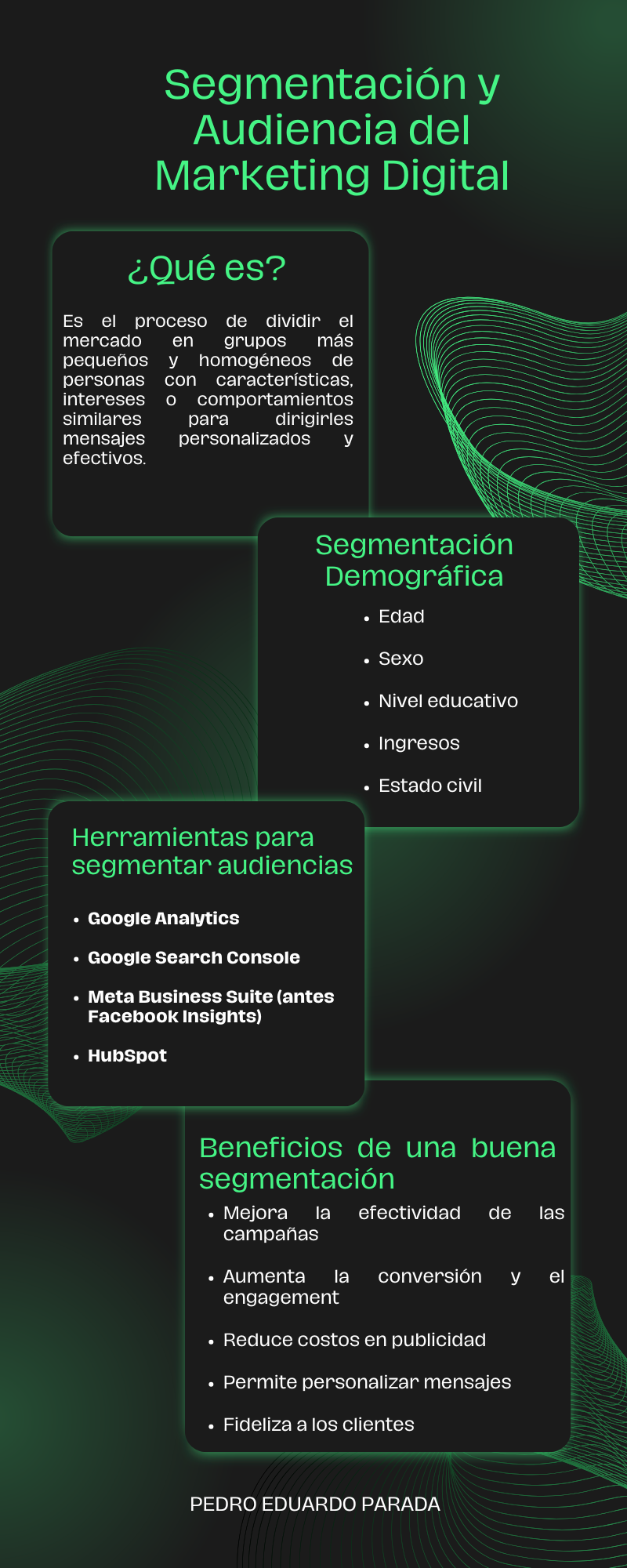 Infografía de "Segmentación y Audiencia en el Marketing Digital"